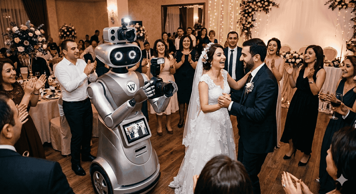 🤖 Ռոբոտ լուսանկարիչ հարսանիքում․ Անգլիայում նոր թրենդ է սկսվում
