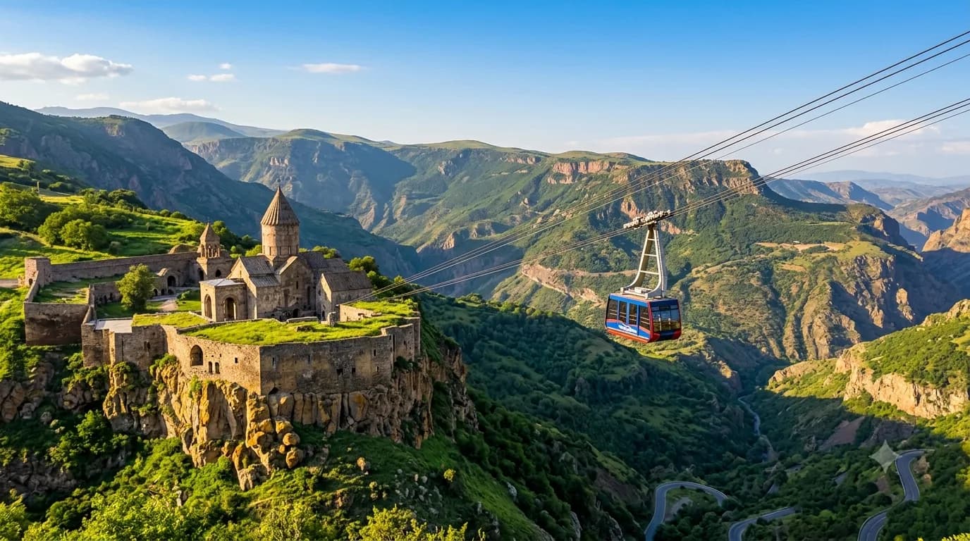 🏔️ Տաթևի վանք և «Տաթևի թևեր». ամենաերկար ճոպանուղու գաղտնիքը